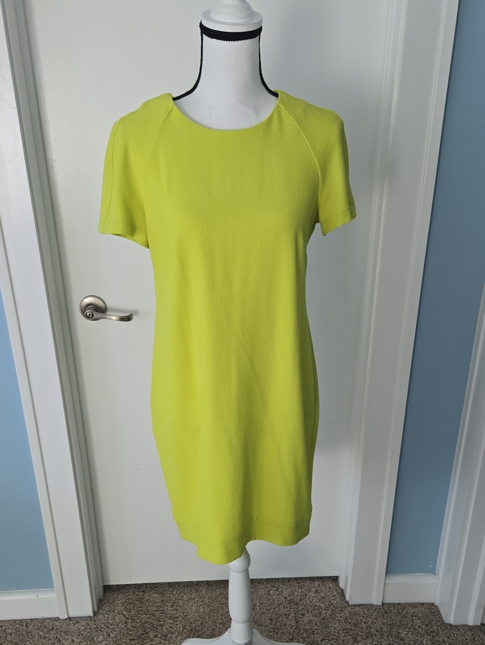 Topshop Neon Lime Shift Dress Size 8 New Y2k Dress